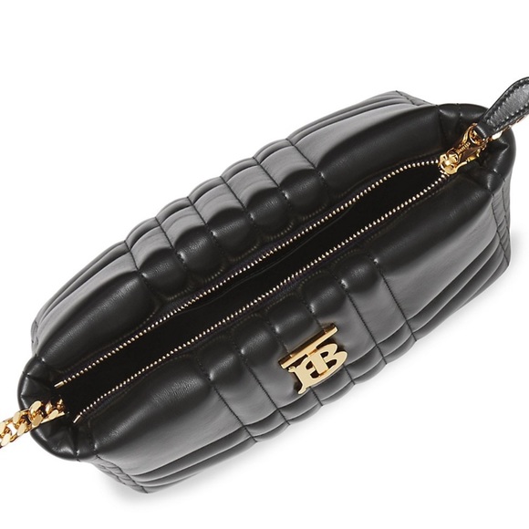 BURBERRY - LOLA SMALL QUILTED CROSSBODY BAG BLACK - Picture 12 of 13